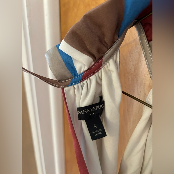 BANANA REPUBLIC Trapeze Maxi Dress Multicolor. WOMENS SMALL. - Picture 13 of 14